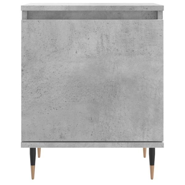 Нощни шкафчета 2 бр бетонно сиво 40x30x50 см инженерно дърво