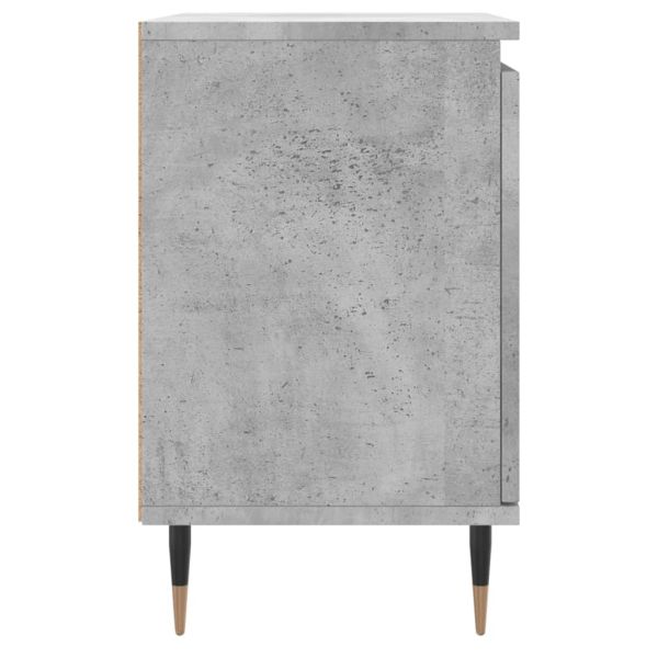 Нощни шкафчета 2 бр бетонно сиво 40x30x50 см инженерно дърво