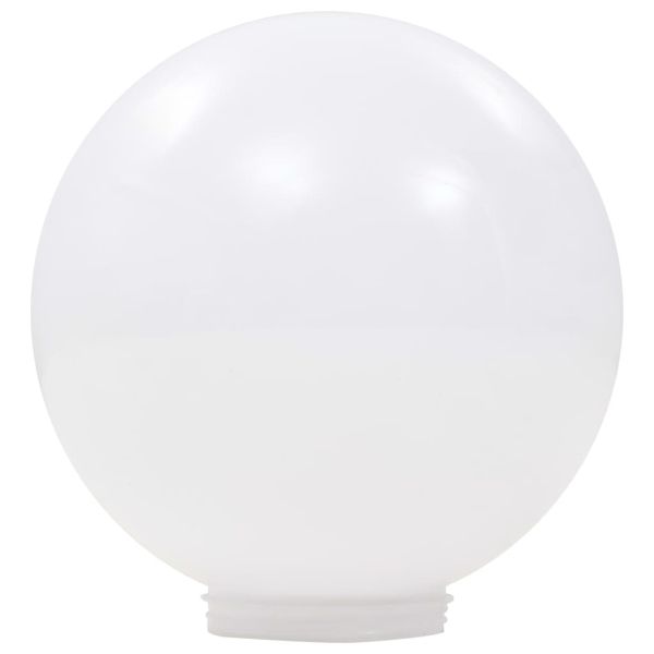 Градински соларни лампи, LED, 2 бр, сферични, 30 см, RGB
