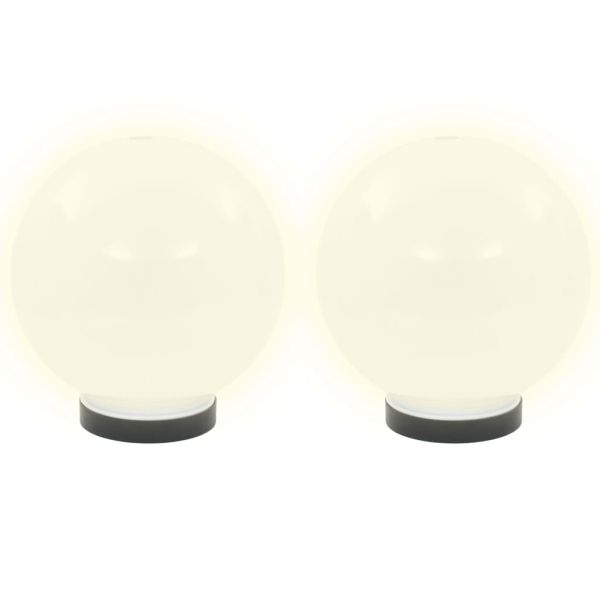 Градински сфери за LED лампи, 2 бр, 20 см, PMMA