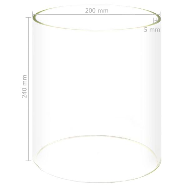 Стъклен цилиндър за машина за хотдог, 200x240 мм