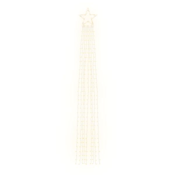 Коледни лампички за елха 320 LED топло бяло 375 см