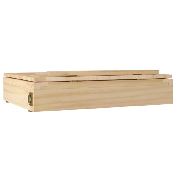 Настолен статив с чекмедже 33,5x25,5x7 см бор масив