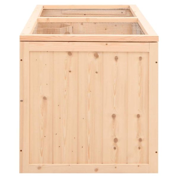 Клетка за хамстери 89,5x45x45 см, масивна дървесина, ела