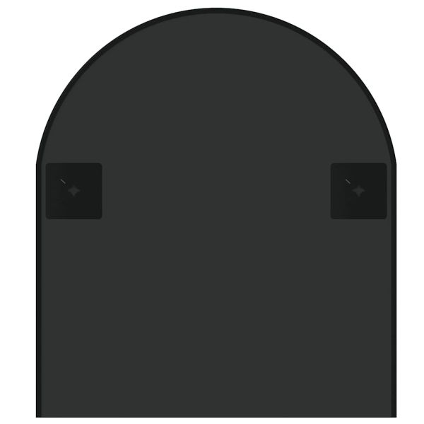 Стенно огледало черно 100x45 см овално