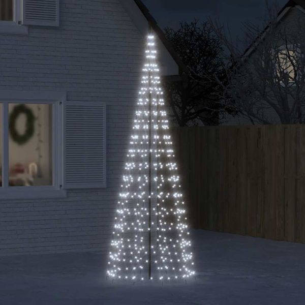 LED коледна елха 550 LED студено бяло 300 см