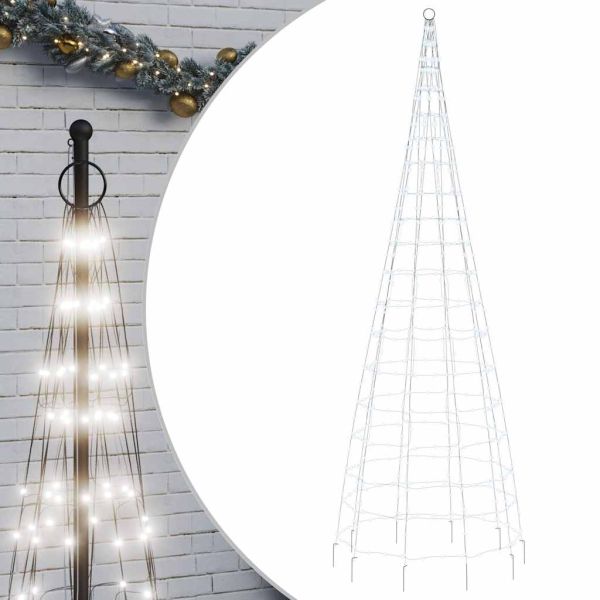 LED коледна елха 550 LED студено бяло 300 см