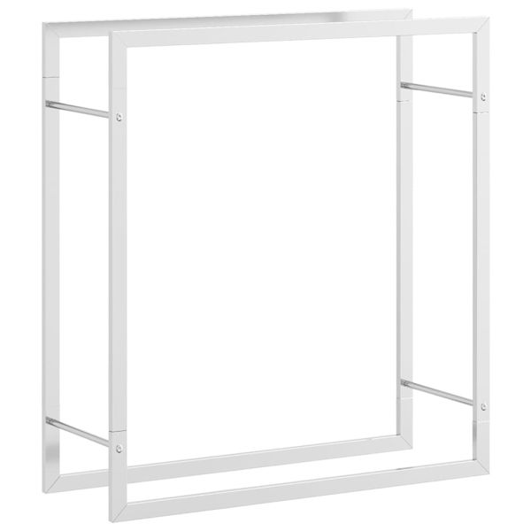 Стойка за дърва за огрев, 80x28x86 см, неръждаема стомана