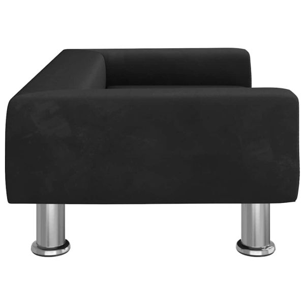Кучешко легло черно 70x45x26,5 см кадифе