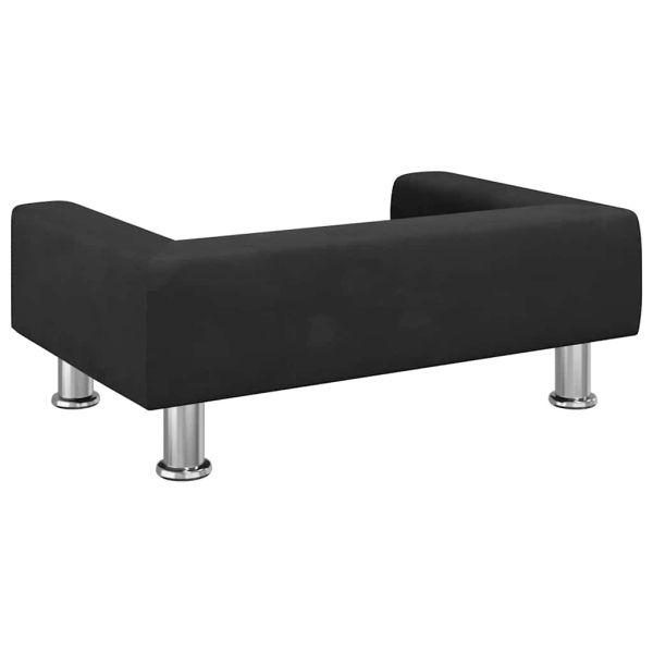 Кучешко легло черно 70x45x26,5 см кадифе