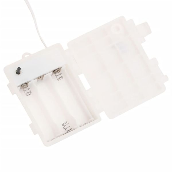 Коледни лампи с LED, 3 бр, сгъваеми, червени