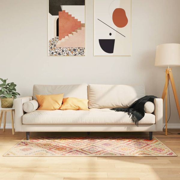 Перящ се килим многоцветен 80x150 см
