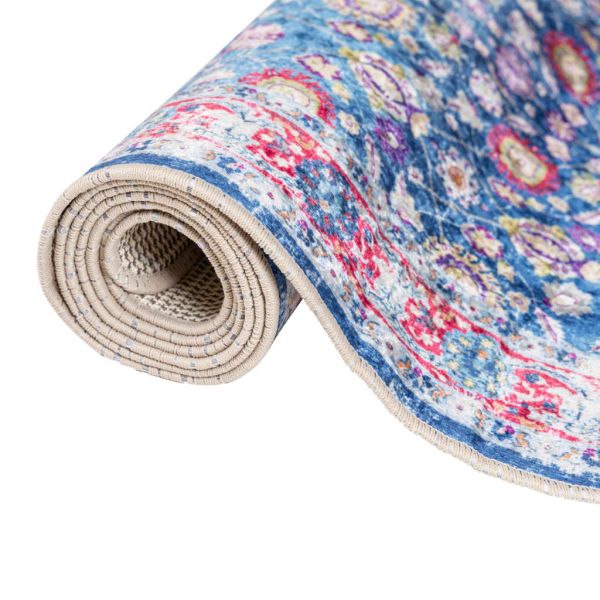 Перящ се килим многоцветен 80x300 см