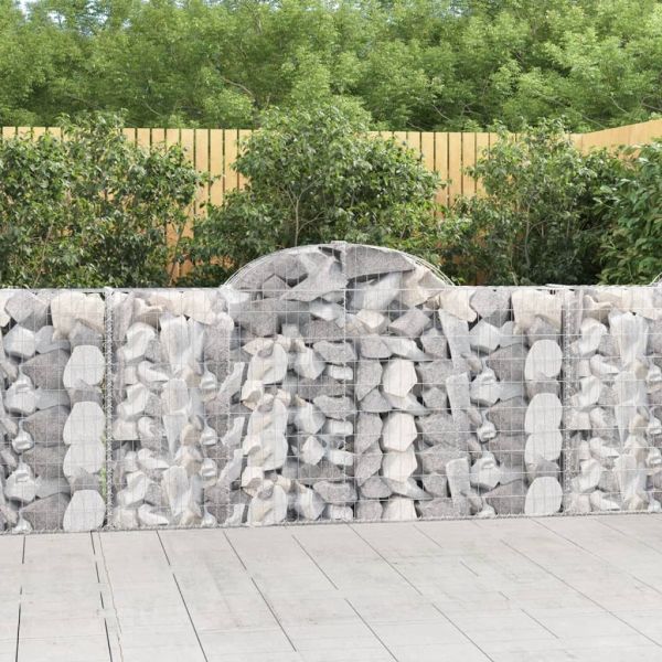Габионни кошници арка 4 бр 200x30x100/120 см поцинковано желязо