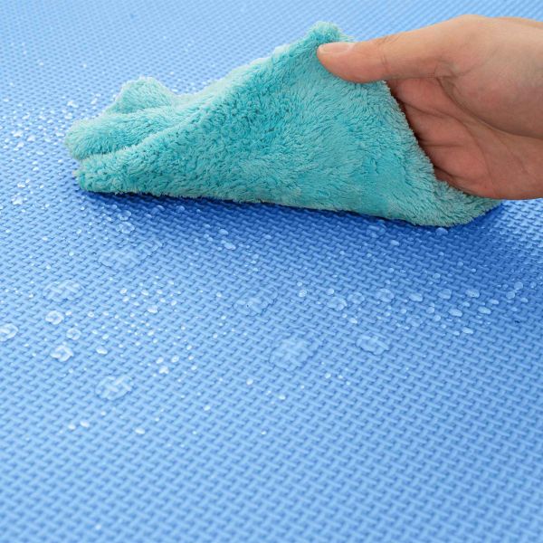 Мат за под басейн 50 pcs Синьо 18 м² EVA Пяна