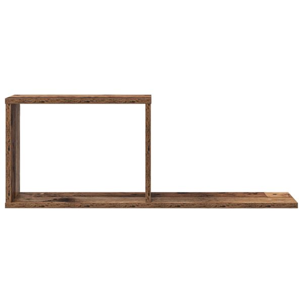 Плаващи рафтове 2 pcs Старо дърво 80 x 15 x 30 см