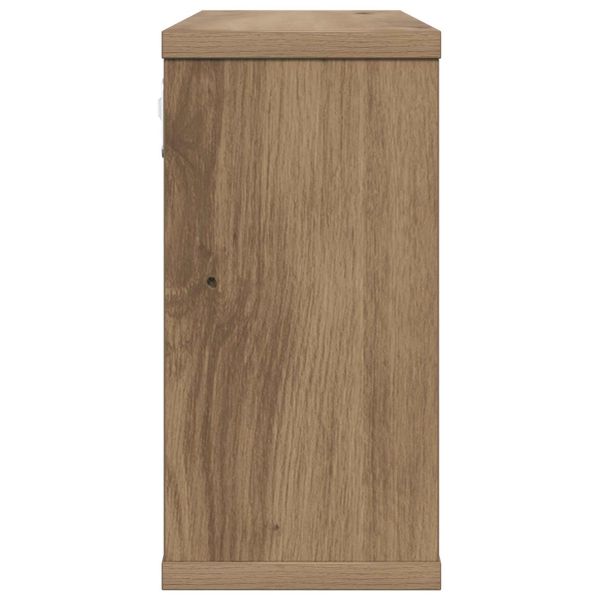 Плаващи рафтове 2 pcs Дъб артизан 80 x 15 x 30 см