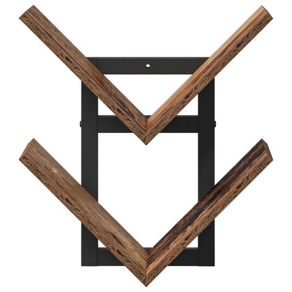 Плаваща стена 2 pcs Старо дърво 43 x 15 x 47 см