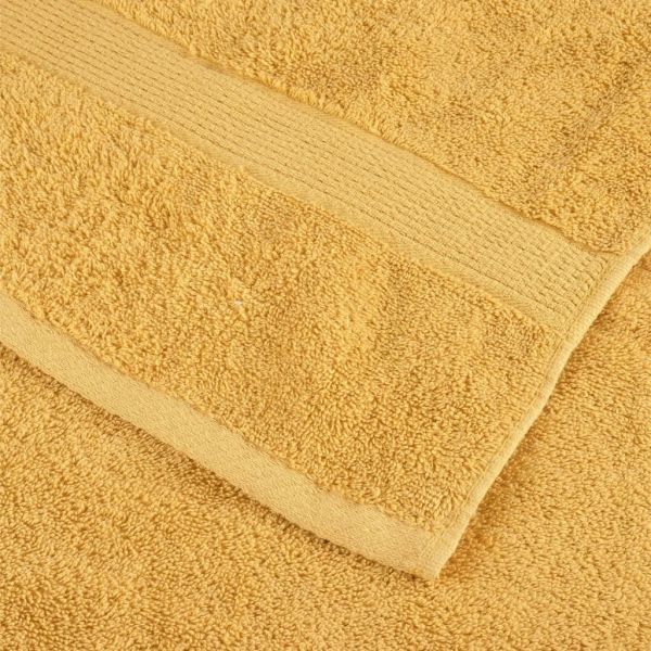 Премиум кърпи SOLUND 4 бр златист 100x200 см 600 gsm