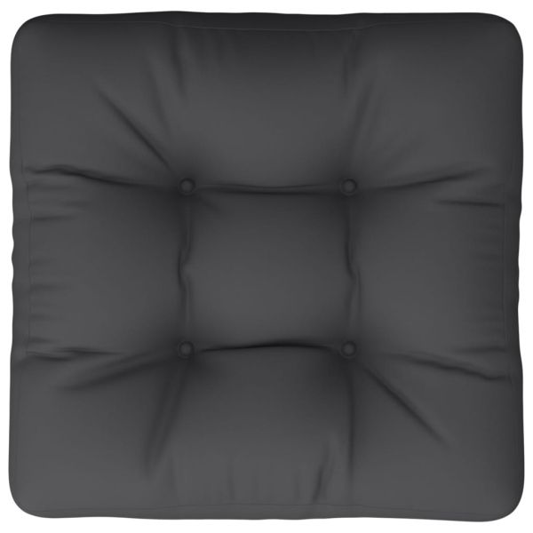 Палетна възглавница черна 58x58x10 см плат