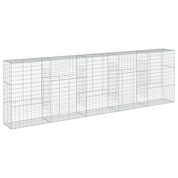 Габионна кошница с покритие, 500x50x150 см, поцинковано желязо