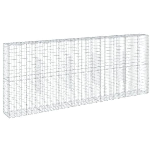 Габионна кошница с покритие, 500x50x200 см, поцинковано желязо