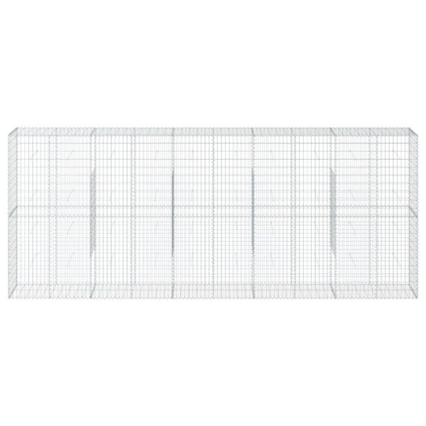 Габионна кошница с покритие, 500x50x200 см, поцинковано желязо