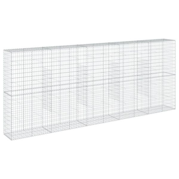 Габионна кошница с покритие, 500x50x200 см, поцинковано желязо