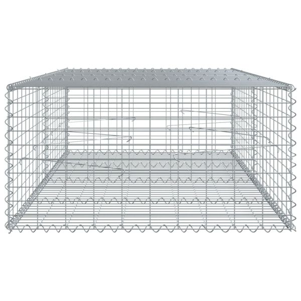 Габионна кошница с покритие, 200x100x50 см, поцинковано желязо