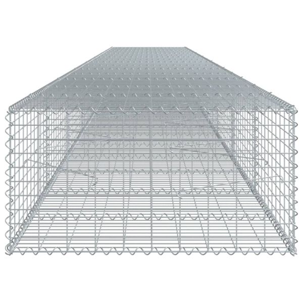 Габионна кошница с покритие, 800x100x50 см, поцинковано желязо