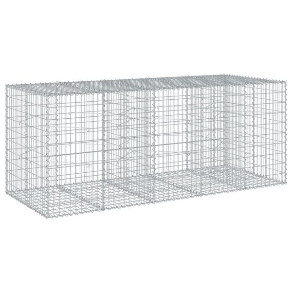 Габионна кошница с покритие, 250x100x100 см, поцинковано желязо