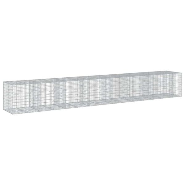 Габионна кошница с покритие, 750x100x100 см, поцинковано желязо