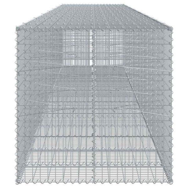 Габионна кошница с покритие, 750x100x100 см, поцинковано желязо