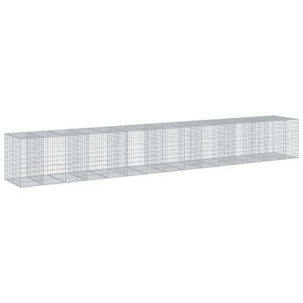 Габионна кошница с покритие, 750x100x100 см, поцинковано желязо