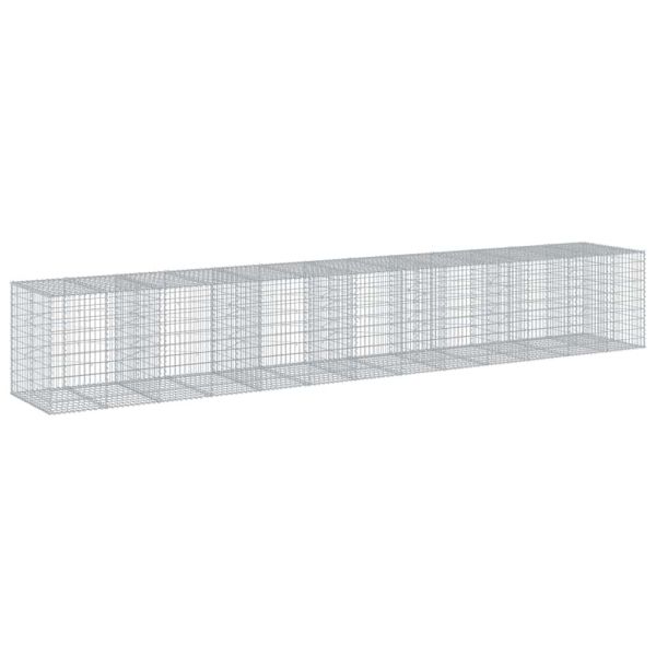 Габионна кошница с покритие, 650x100x100 см, поцинковано желязо