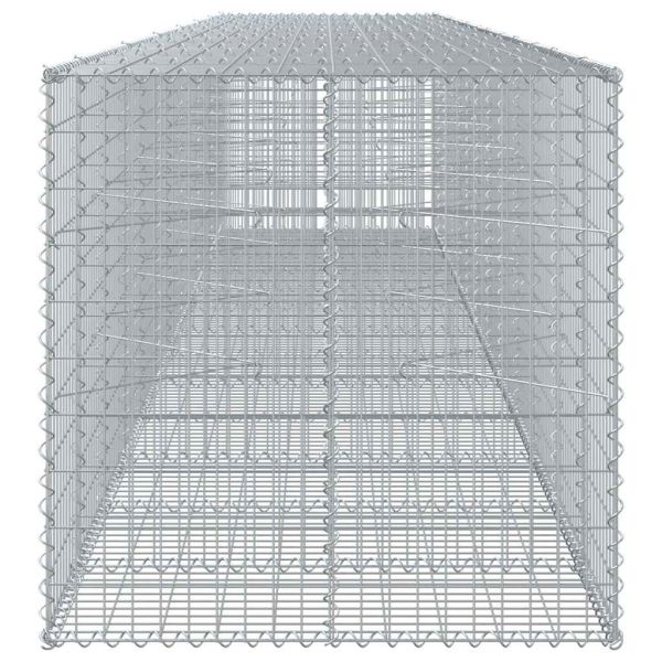 Габионна кошница с покритие, 650x100x100 см, поцинковано желязо