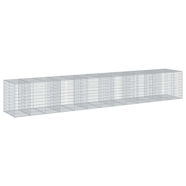 Габионна кошница с покритие, 650x100x100 см, поцинковано желязо