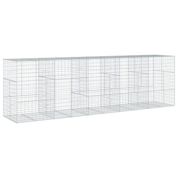Габионна кошница с покритие, 500x100x150 см, поцинковано желязо