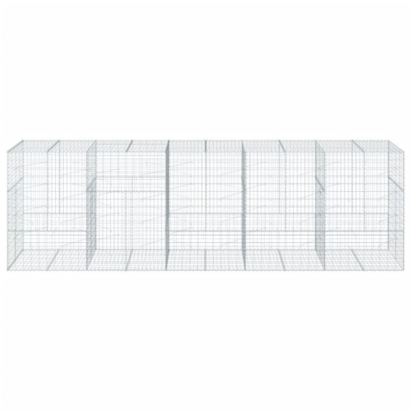 Габионна кошница с покритие, 500x100x150 см, поцинковано желязо