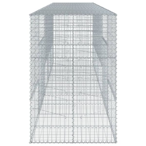 Габионна кошница с покритие, 500x100x150 см, поцинковано желязо