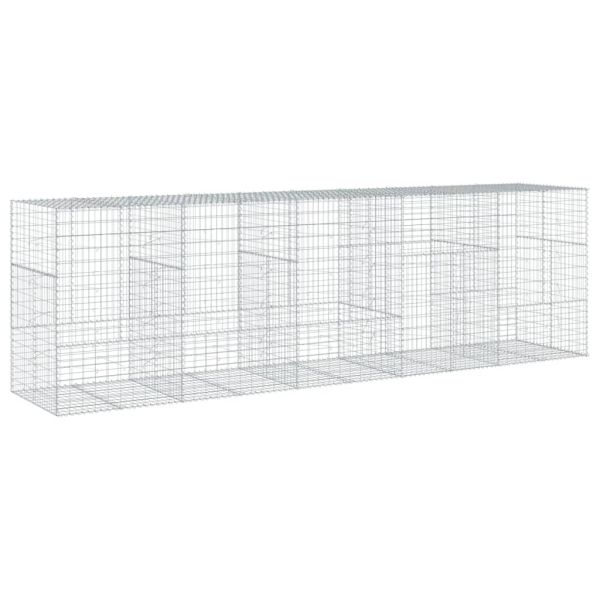 Габионна кошница с покритие, 500x100x150 см, поцинковано желязо