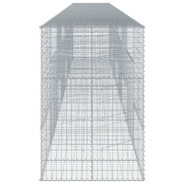 Габионна кошница с покритие, 800x100x150 см, поцинковано желязо