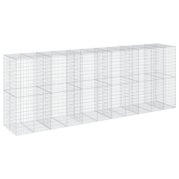 Габионна кошница с покритие, 550x100x200 см, поцинковано желязо