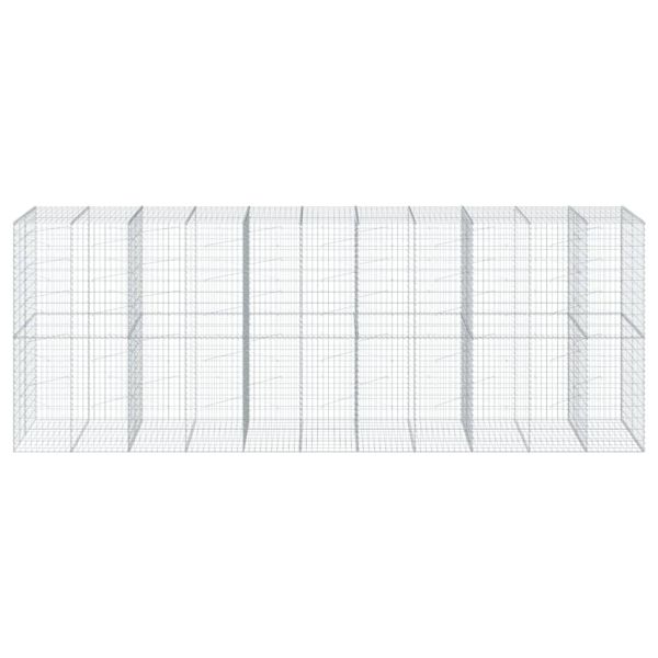 Габионна кошница с покритие, 550x100x200 см, поцинковано желязо