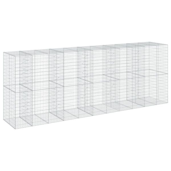Габионна кошница с покритие, 550x100x200 см, поцинковано желязо