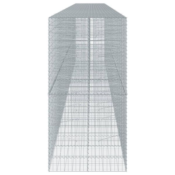 Габионна кошница с капак, 1000x100x200 см, поцинковано желязо