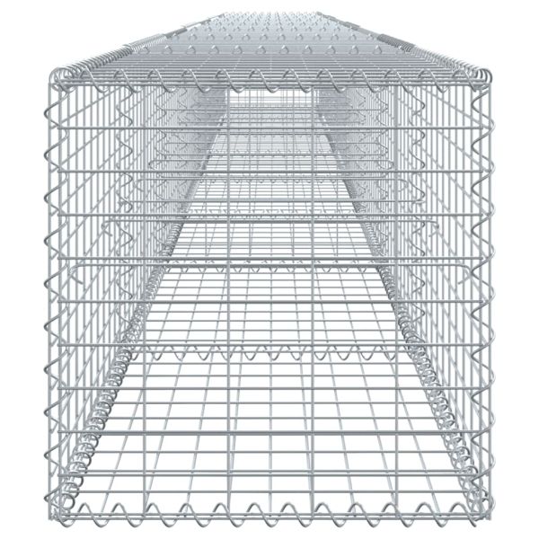Габионна кошница с покритие, 800x50x50 см, поцинковано желязо