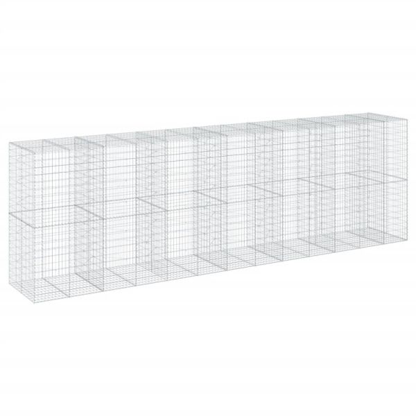 Габионна кошница с покритие, 650x100x200 см, поцинковано желязо