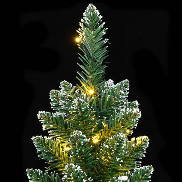 Изкуствена тънка коледна елха, 150 LED, 150 см