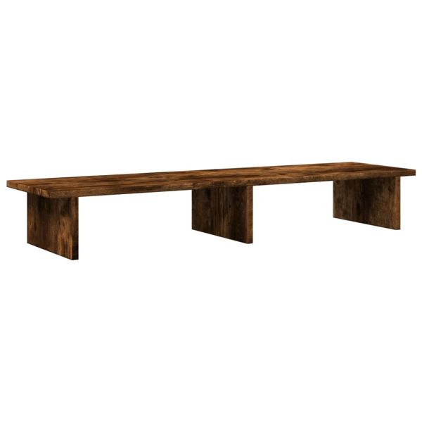 Поставка за монитор, опушен дъб, 100x27x15 см, инженерно дърво